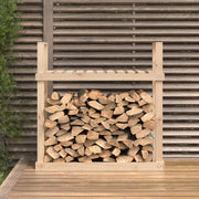 Leñero de madera maciza de pino 110x35x108,5 cm v8111 - Vetonek