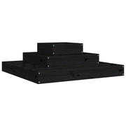 Vetonek Jardinera de madera maciza de pino negro 80x80x27 cm