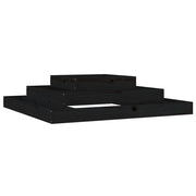 Vetonek Jardinera madera maciza de pino negro 110x110x27 cm