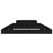 Jardinera madera maciza de pino negro 110x110x27 cm v8272 - Vetonek