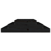 Jardinera madera maciza de pino negro 110x110x27 cm v8517 - Vetonek