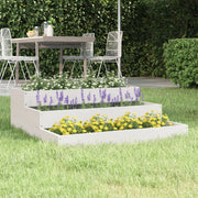 Jardinière en pin blanc massif 78x78x27 cm v8548 Vetonek