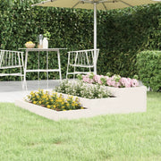 Jardinière en bois de pin blanc massif 107x107x27 cm v8609 Vetonek