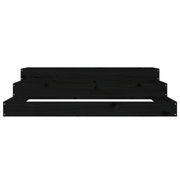 Jardinera madera maciza de pino negro 107x107x27 cm v8630 - Vetonek