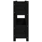 Jardinera de madera maciza de pino negro 77x25x66 cm - Vetonek