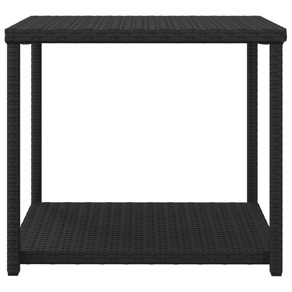 BLACK SYNTHETIC BIRD TABLE 55x45x49 cm