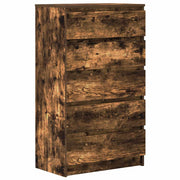 Vetonek Cómoda de madera contrachapada roble ahumado 60x36x103 cm