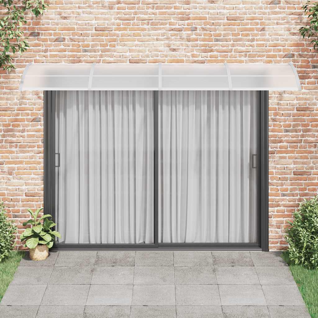 Porta in policarbonato grigio e trasparente Marquesina 350x75 cm