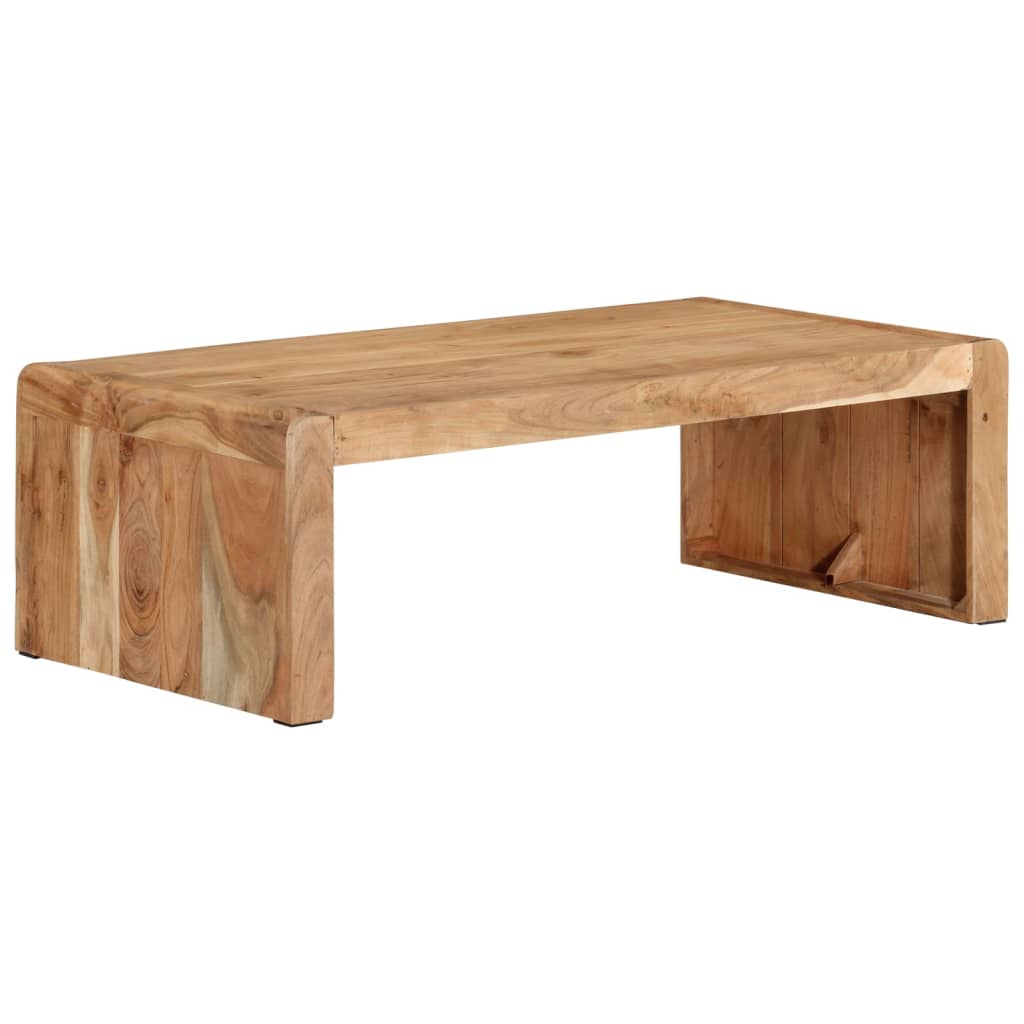 Vetonek Mesa de centro madera maciza acacia 110x55x35 cm