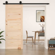 Puerta de granero madera maciza pino 80x1,8x204,5 cm v3313 Vetonek