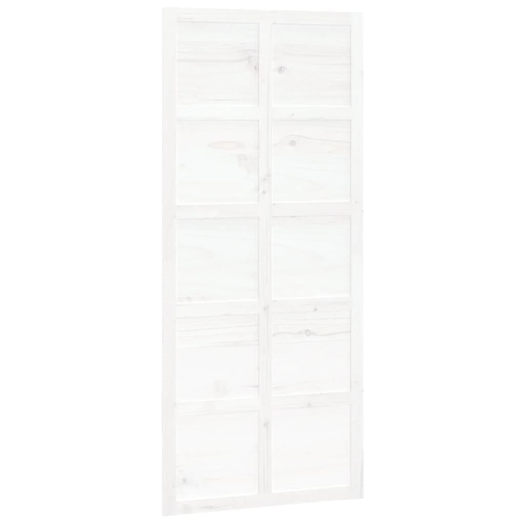 Puerta de granero madera maciza pino blanca 90x1,8x214 cm vidaXL