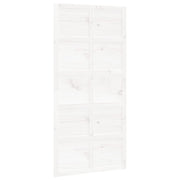 Vetonek Puerta de granero madera maciza pino blanca 100x1,8x214 cm