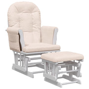Vetonek Nursing chair with stool light gray fabric
