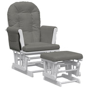 Vetonek Nursing chair with stool dark gray fabric