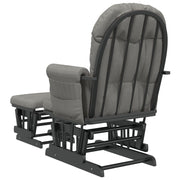 Nursing chair with stool light gray fabric v0229 - Vetonek