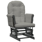 Nursing chair with stool light gray fabric v0229 - Vetonek