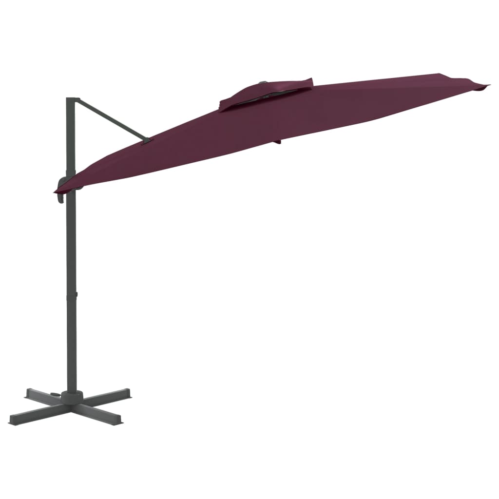 Bourgogne Red Double Roof Pendant 300x300 cm