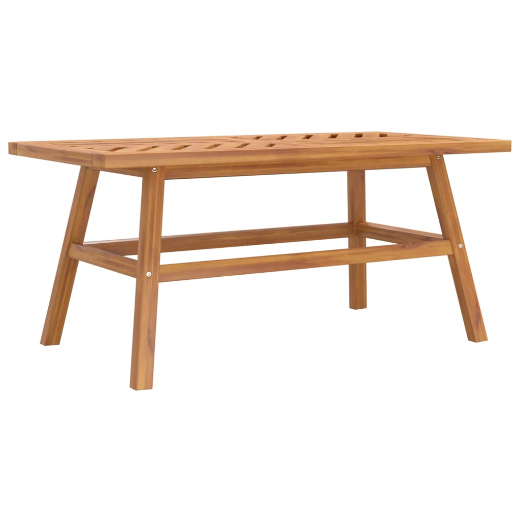 Mesa de centro madera maciza acacia 100x50x45 cm vidaXL