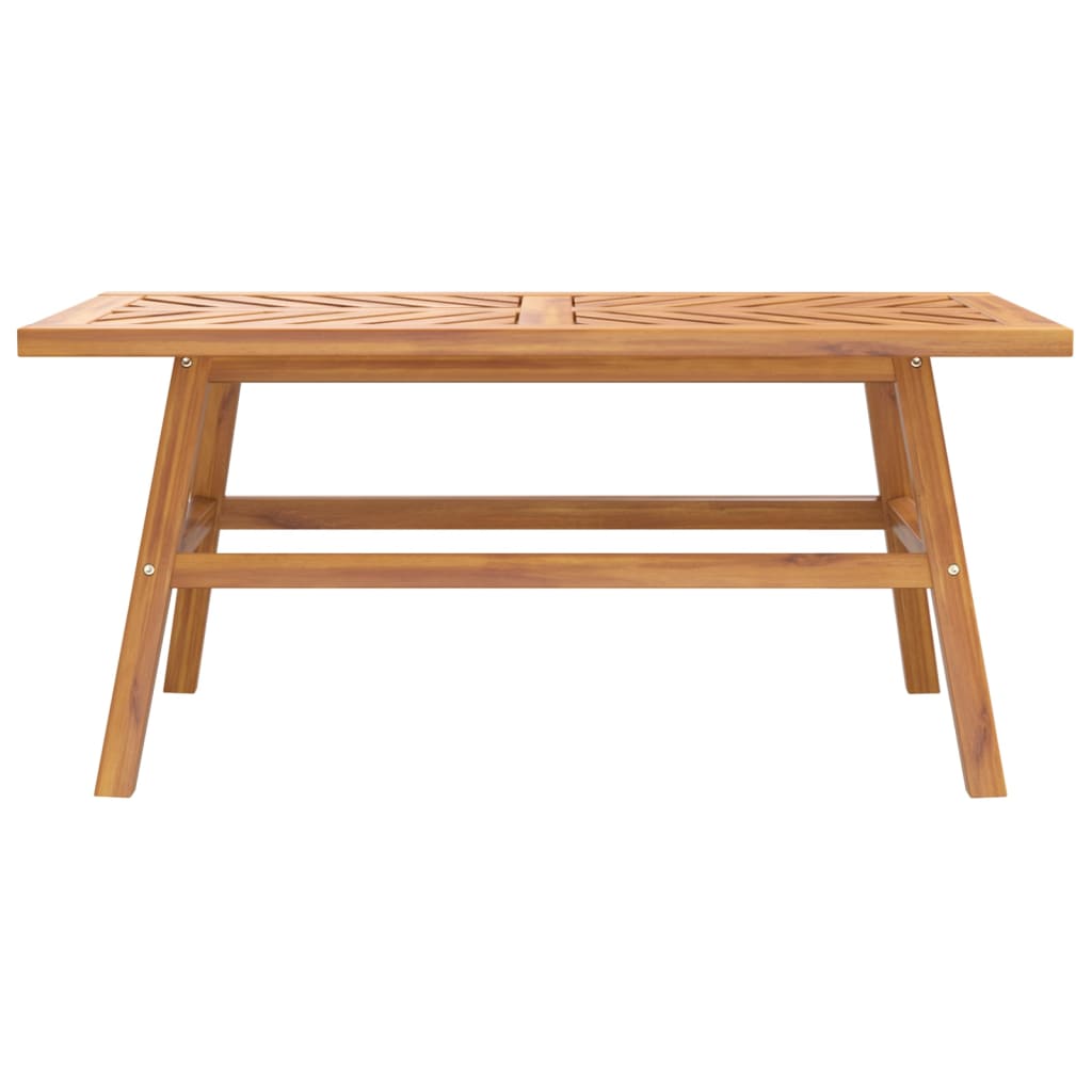 Mesa de centro madera maciza acacia 100x50x45 cm vidaXL