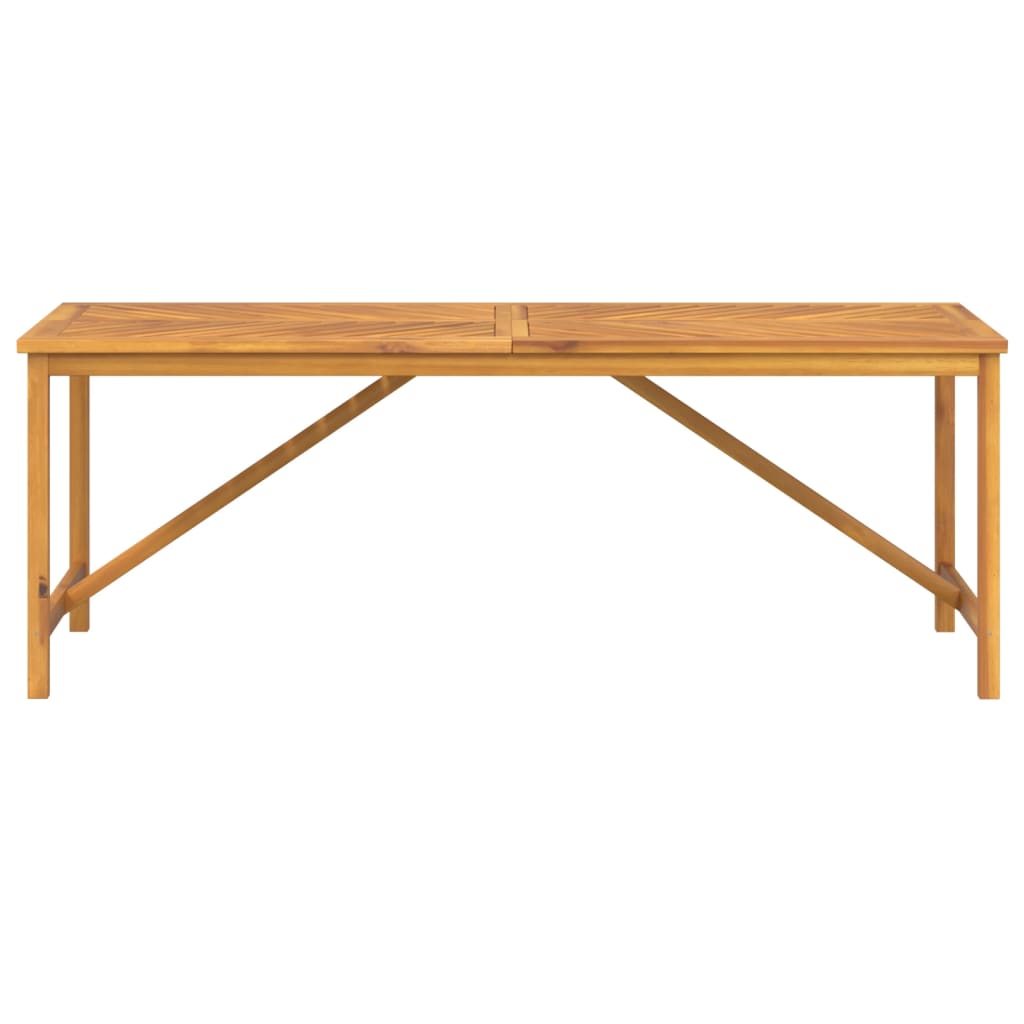 Mesa de comedor madera maciza de acacia 200x90x74 cm