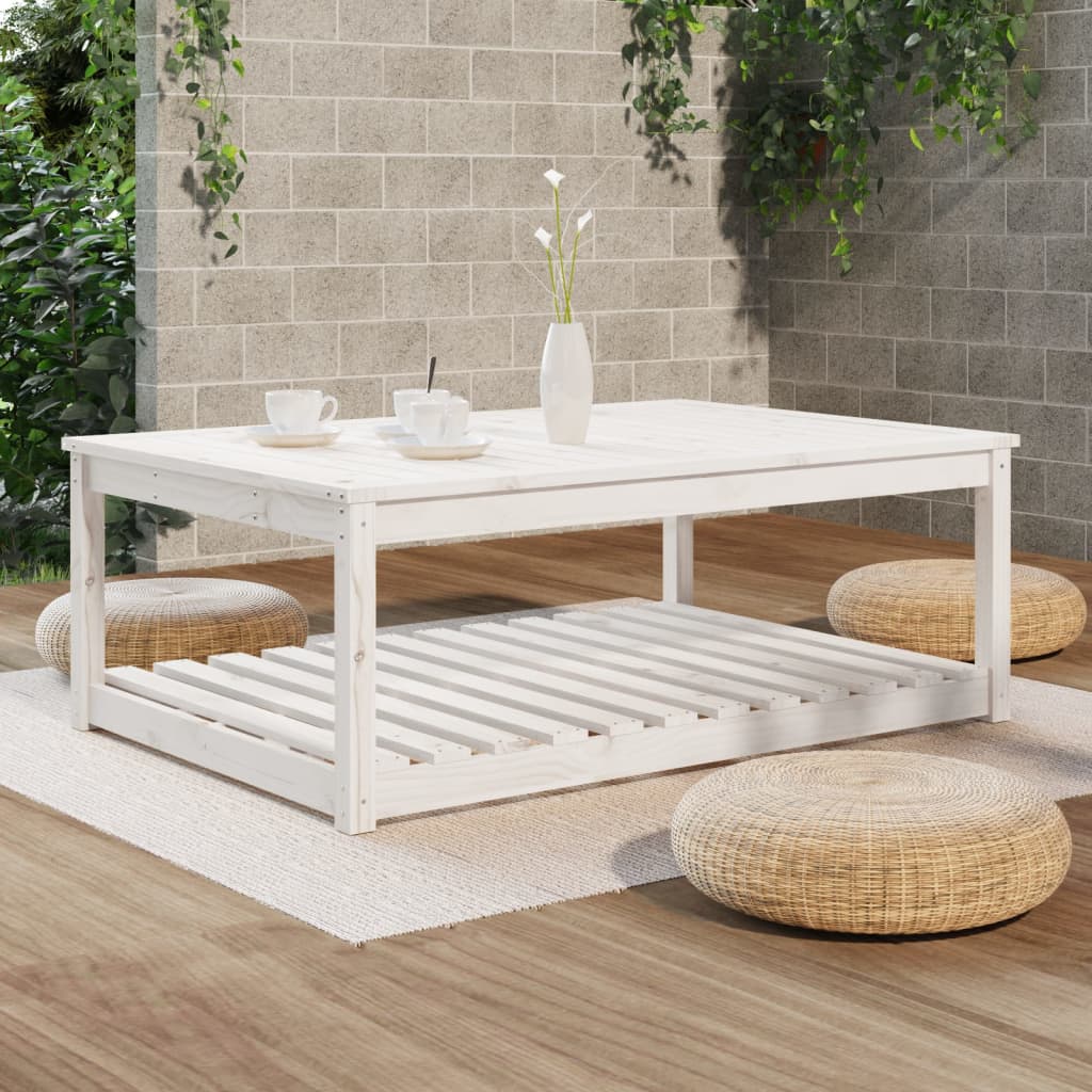 Table bois de bois Pin blanc 121x82.5x45 cm