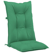 High back garden chair cushion 2 pcs green fabric 120x50x7cm V6580 Vetonek