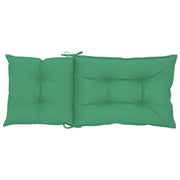 High back garden chair cushion 2 pcs green fabric 120x50x7cm V6580 Vetonek
