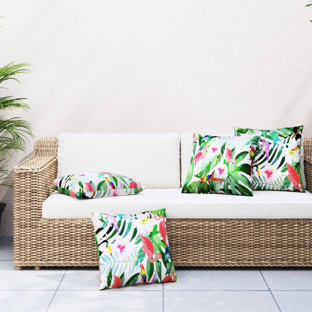 Decorative cushions 4 pcs multicolored fabric 40x40 cm v7921 Vetonek