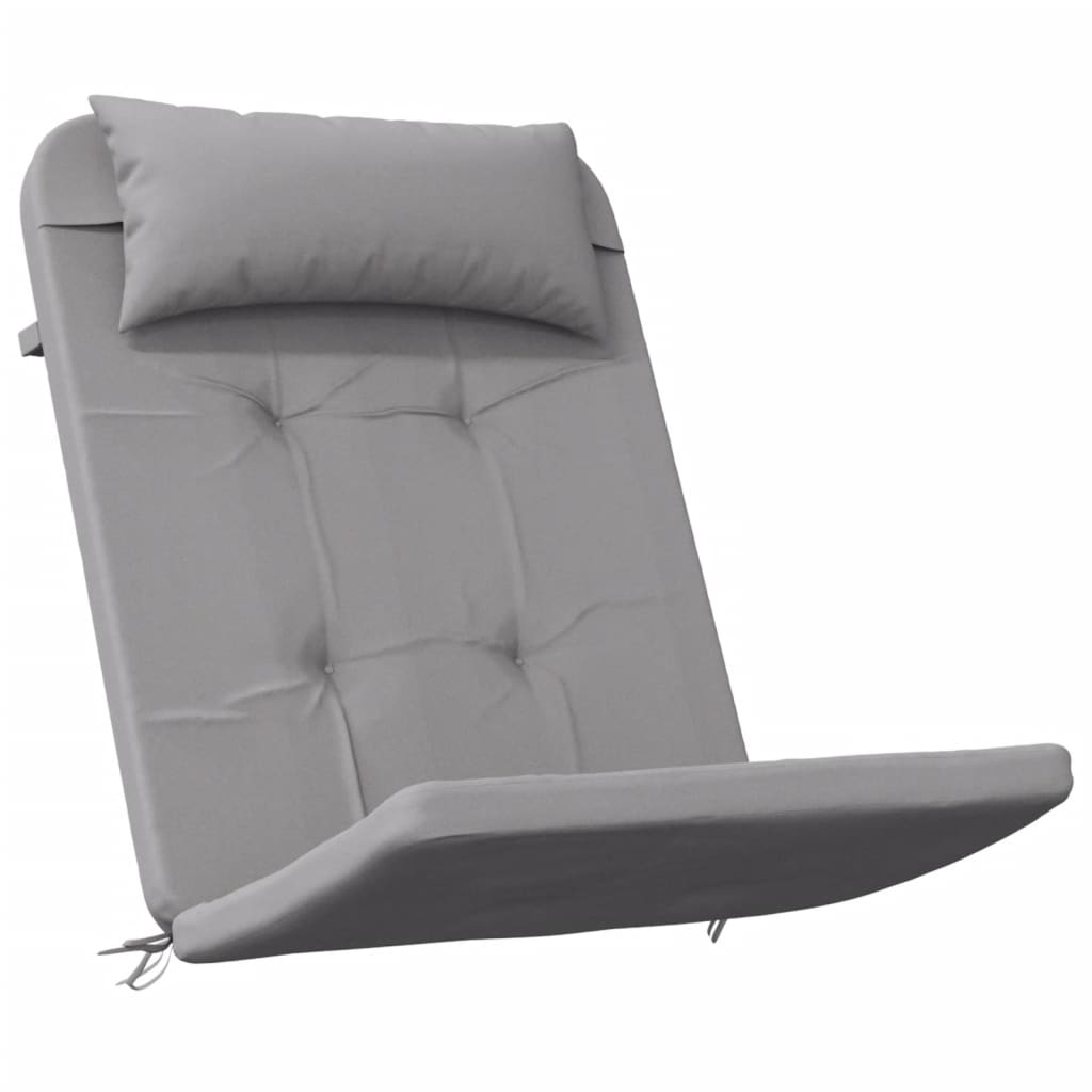 Cojines para silla Adirondack 2 uds tela Oxford gris vidaXL