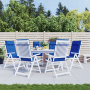 High back chair cushions 6 pcs Klein blue Oxford fabric V3225 Vetonek