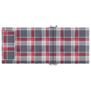 High back chair cushions 6 pcs red plaid Oxford fabric V3317 Vetonek