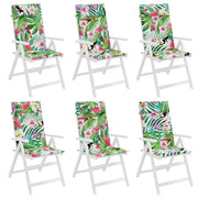 High back chair cushions 6 pcs Multicolored Oxford fabric V3430 Vetonek