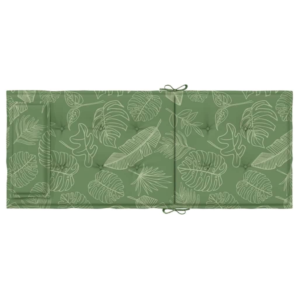 High back chair cushions 6 pcs Oxford fabric leaf print V3492 Vetonek