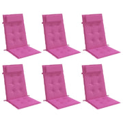 High back chair cushions 6 pcs pink Oxford fabric V3522 Vetonek