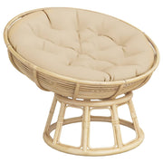 Round beige Oxford fabric cushion Ø 100x11 cm V3812 Vetonek