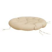 Round beige Oxford fabric cushion Ø 100x11 cm V3812 Vetonek