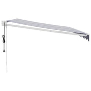 Blue and white automatic retractable awning 4.5x3 m V4840 Vetonek