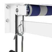 Blue and white automatic retractable awning 4.5x3 m V4840 Vetonek