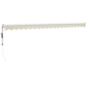 Cream automatic retractable awning 5x3 m V4901 Vetonek