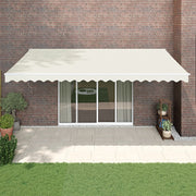 Cream automatic retractable awning 5x3 m V4901 Vetonek