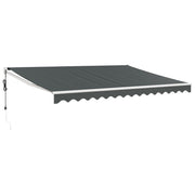 Automatic retractable awning anthracite gray 5x3 m V5007 Vetonek