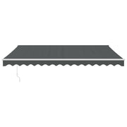 Automatic retractable awning anthracite gray 5x3 m V5007 Vetonek