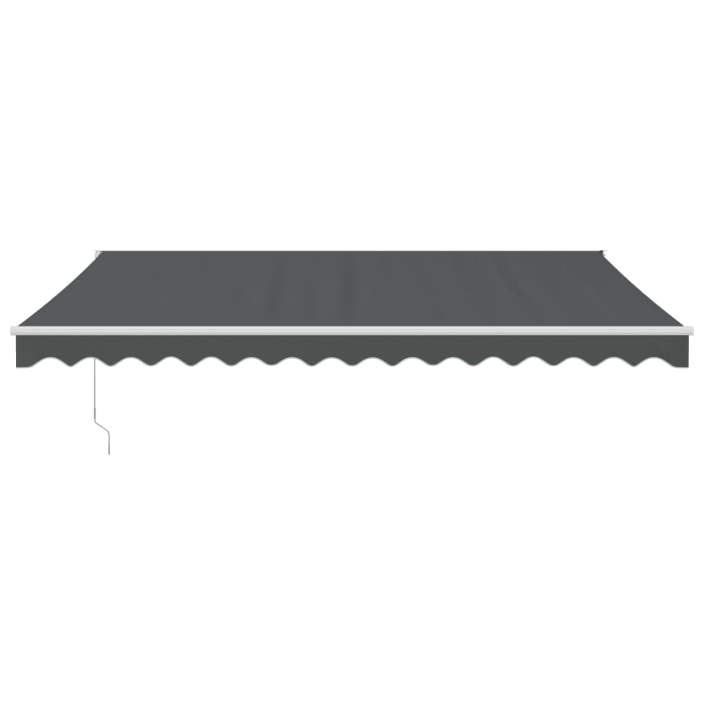 Automatic retractable awning anthracite gray 5x3 m V5007 Vetonek