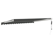 Automatic retractable awning anthracite gray 5x3 m V5007 Vetonek
