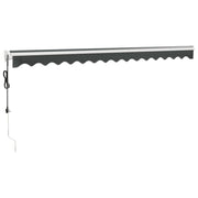 Automatic retractable awning anthracite gray 5x3 m V5007 Vetonek