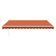 Automatic retractable awning orange and brown 4.5x3 m V5045 Vetonek