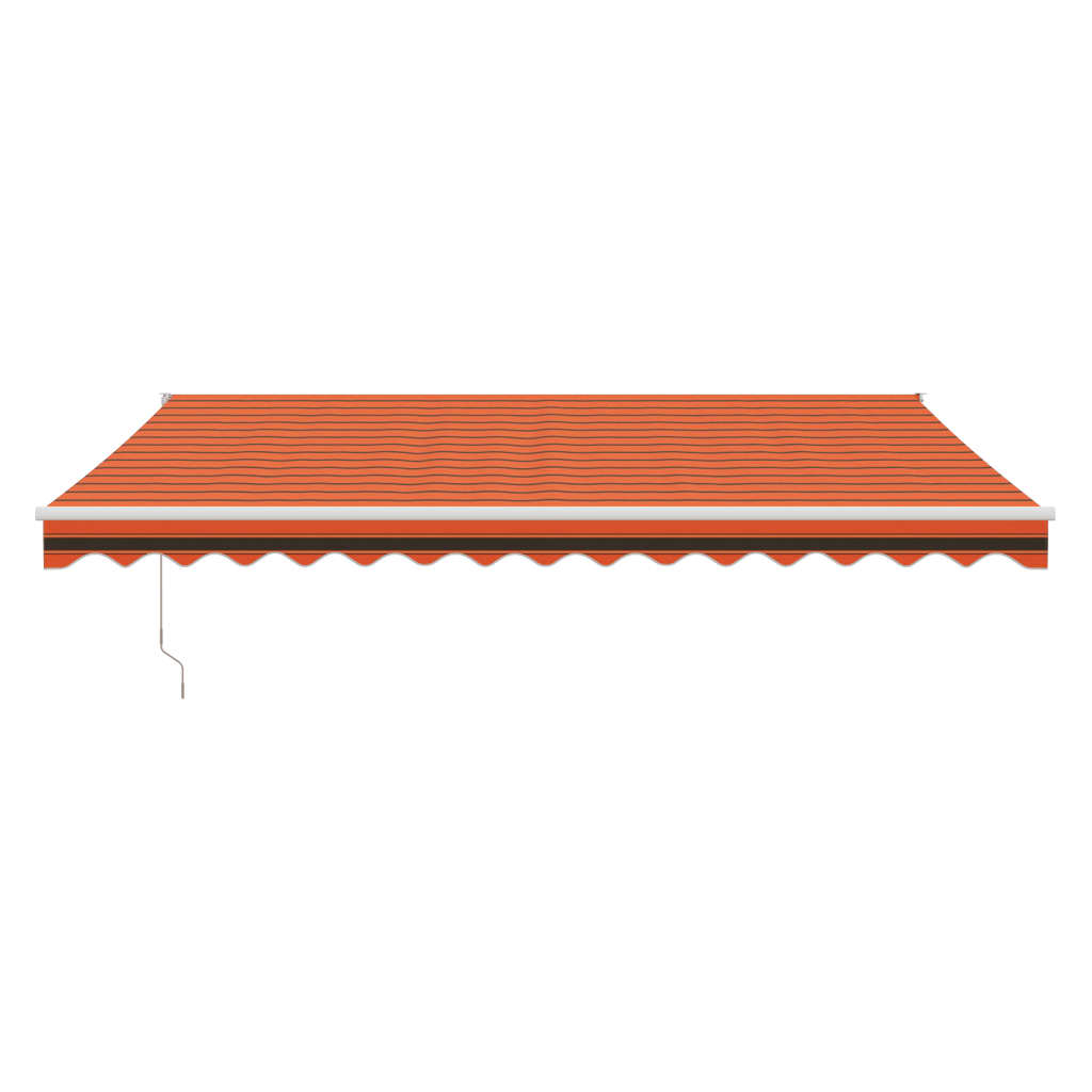 Automatic retractable awning orange and brown 4.5x3 m V5045 Vetonek