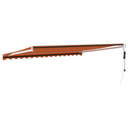 Automatic retractable awning orange and brown 4.5x3 m V5045 Vetonek
