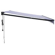 Blue and white automatic retractable awning 4.5x3 m V5090 Vetonek