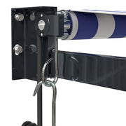 Blue and white automatic retractable awning 4.5x3 m V5090 Vetonek